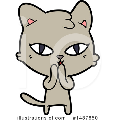 Royalty-Free (RF) Cat Clipart Illustration by lineartestpilot - Stock Sample #1487850