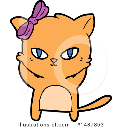 Royalty-Free (RF) Cat Clipart Illustration by lineartestpilot - Stock Sample #1487853