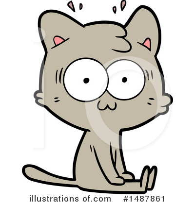 Royalty-Free (RF) Cat Clipart Illustration by lineartestpilot - Stock Sample #1487861