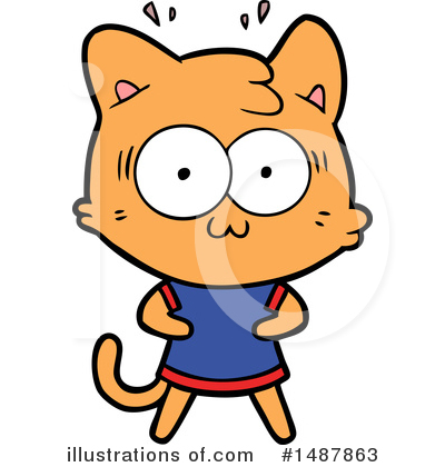 Royalty-Free (RF) Cat Clipart Illustration by lineartestpilot - Stock Sample #1487863