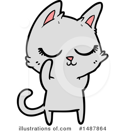 Royalty-Free (RF) Cat Clipart Illustration by lineartestpilot - Stock Sample #1487864