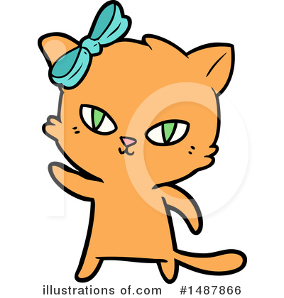 Royalty-Free (RF) Cat Clipart Illustration by lineartestpilot - Stock Sample #1487866