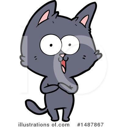 Royalty-Free (RF) Cat Clipart Illustration by lineartestpilot - Stock Sample #1487867