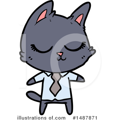 Royalty-Free (RF) Cat Clipart Illustration by lineartestpilot - Stock Sample #1487871