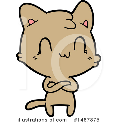 Royalty-Free (RF) Cat Clipart Illustration by lineartestpilot - Stock Sample #1487875