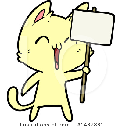 Royalty-Free (RF) Cat Clipart Illustration by lineartestpilot - Stock Sample #1487881