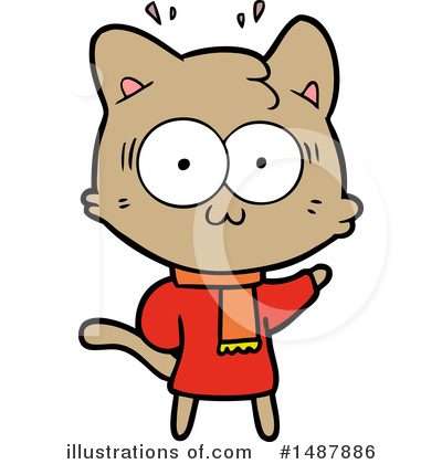 Royalty-Free (RF) Cat Clipart Illustration by lineartestpilot - Stock Sample #1487886