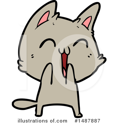 Royalty-Free (RF) Cat Clipart Illustration by lineartestpilot - Stock Sample #1487887