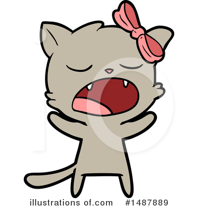 Royalty-Free (RF) Cat Clipart Illustration by lineartestpilot - Stock Sample #1487889