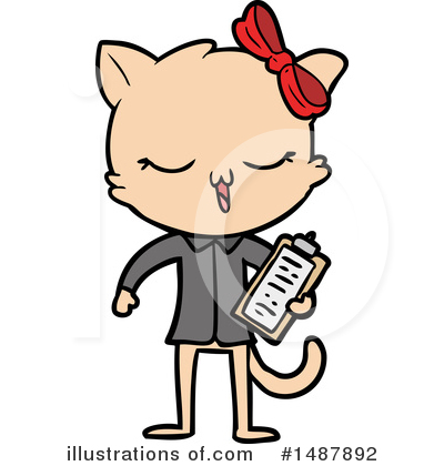 Royalty-Free (RF) Cat Clipart Illustration by lineartestpilot - Stock Sample #1487892