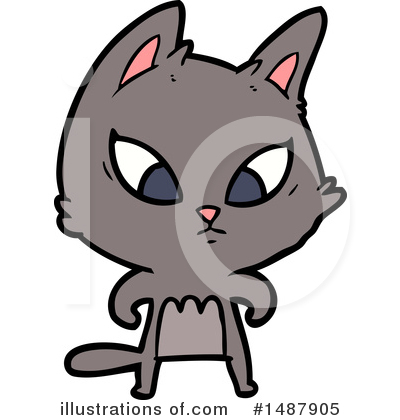 Royalty-Free (RF) Cat Clipart Illustration by lineartestpilot - Stock Sample #1487905