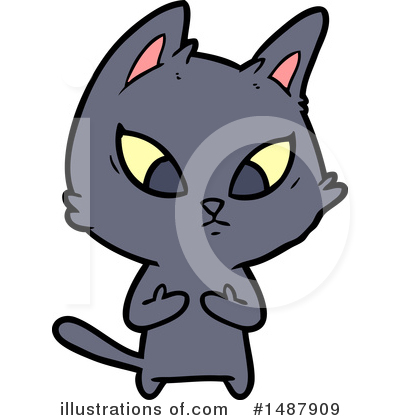 Royalty-Free (RF) Cat Clipart Illustration by lineartestpilot - Stock Sample #1487909