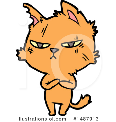 Royalty-Free (RF) Cat Clipart Illustration by lineartestpilot - Stock Sample #1487913