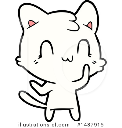 Royalty-Free (RF) Cat Clipart Illustration by lineartestpilot - Stock Sample #1487915