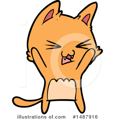 Royalty-Free (RF) Cat Clipart Illustration by lineartestpilot - Stock Sample #1487916