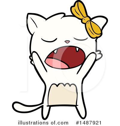 Royalty-Free (RF) Cat Clipart Illustration by lineartestpilot - Stock Sample #1487921