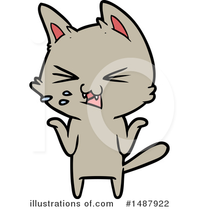 Royalty-Free (RF) Cat Clipart Illustration by lineartestpilot - Stock Sample #1487922