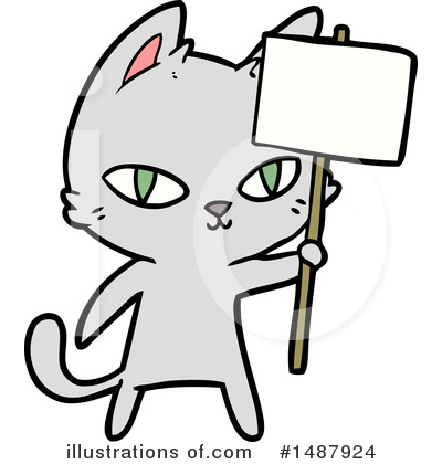 Royalty-Free (RF) Cat Clipart Illustration by lineartestpilot - Stock Sample #1487924