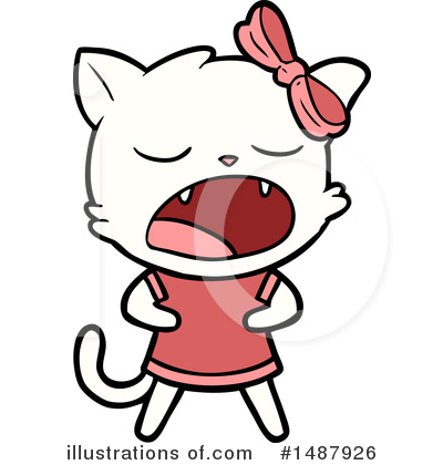Royalty-Free (RF) Cat Clipart Illustration by lineartestpilot - Stock Sample #1487926