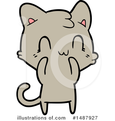 Royalty-Free (RF) Cat Clipart Illustration by lineartestpilot - Stock Sample #1487927