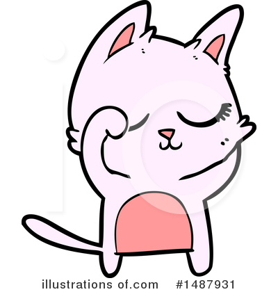 Royalty-Free (RF) Cat Clipart Illustration by lineartestpilot - Stock Sample #1487931