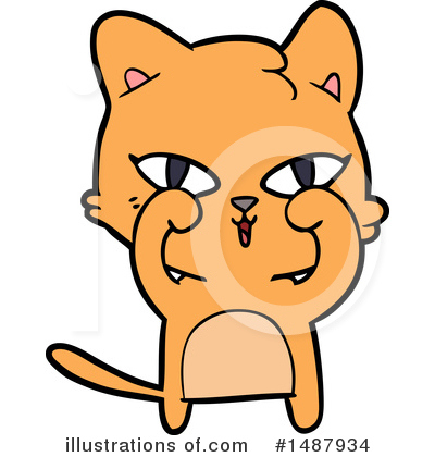 Royalty-Free (RF) Cat Clipart Illustration by lineartestpilot - Stock Sample #1487934