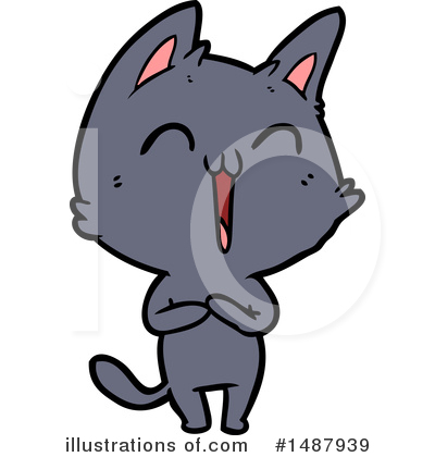 Royalty-Free (RF) Cat Clipart Illustration by lineartestpilot - Stock Sample #1487939