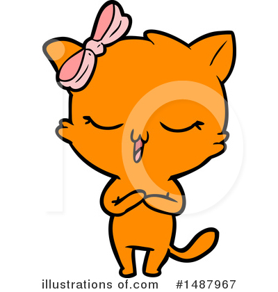 Royalty-Free (RF) Cat Clipart Illustration by lineartestpilot - Stock Sample #1487967