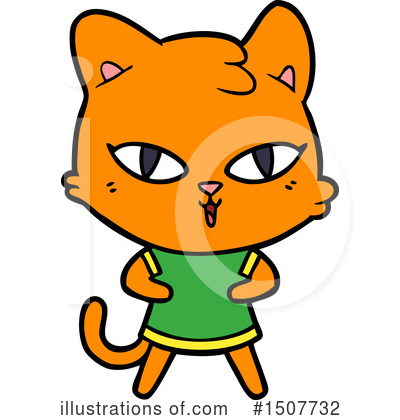 Royalty-Free (RF) Cat Clipart Illustration by lineartestpilot - Stock Sample #1507732