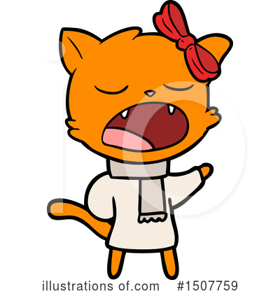 Royalty-Free (RF) Cat Clipart Illustration by lineartestpilot - Stock Sample #1507759