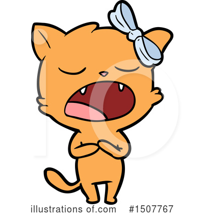 Royalty-Free (RF) Cat Clipart Illustration by lineartestpilot - Stock Sample #1507767