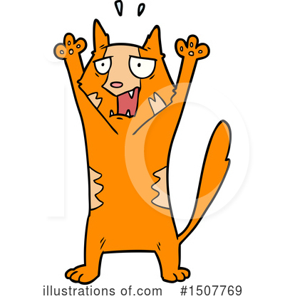 Orange Cat Clipart #1507769 by lineartestpilot