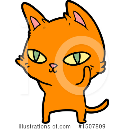 Royalty-Free (RF) Cat Clipart Illustration by lineartestpilot - Stock Sample #1507809