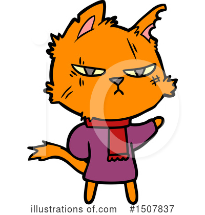 Royalty-Free (RF) Cat Clipart Illustration by lineartestpilot - Stock Sample #1507837