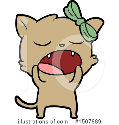 Royalty-Free (RF) Cat Clipart Illustration by lineartestpilot - Stock Sample #1507889