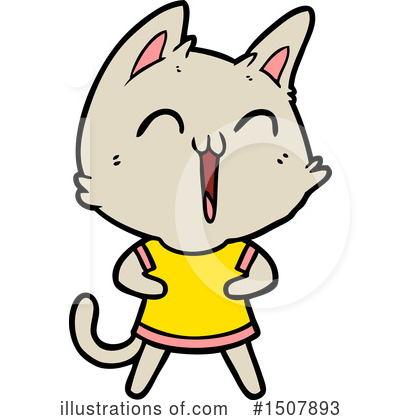 Royalty-Free (RF) Cat Clipart Illustration by lineartestpilot - Stock Sample #1507893