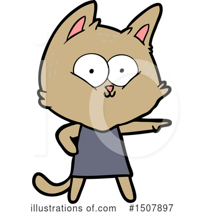 Royalty-Free (RF) Cat Clipart Illustration by lineartestpilot - Stock Sample #1507897