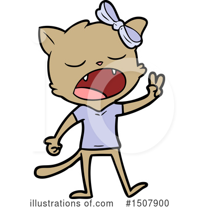 Royalty-Free (RF) Cat Clipart Illustration by lineartestpilot - Stock Sample #1507900