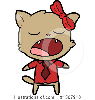 Royalty-Free (RF) Cat Clipart Illustration by lineartestpilot - Stock Sample #1507918