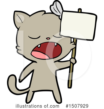 Royalty-Free (RF) Cat Clipart Illustration by lineartestpilot - Stock Sample #1507929
