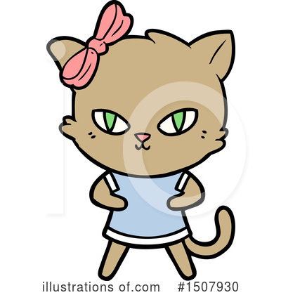 Royalty-Free (RF) Cat Clipart Illustration by lineartestpilot - Stock Sample #1507930