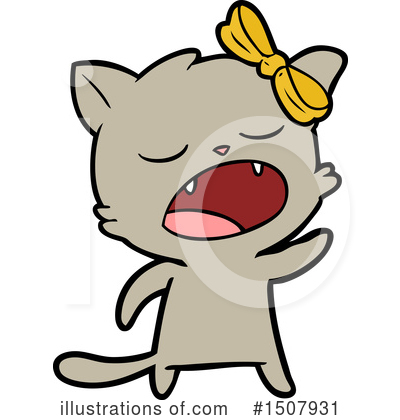 Royalty-Free (RF) Cat Clipart Illustration by lineartestpilot - Stock Sample #1507931