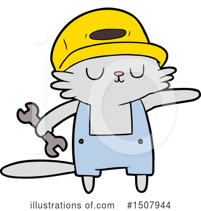 Royalty-Free (RF) Cat Clipart Illustration by lineartestpilot - Stock Sample #1507944