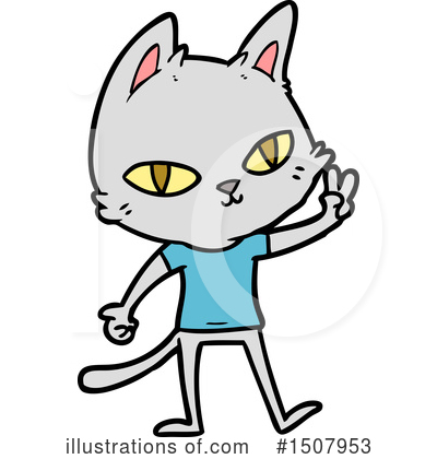 Royalty-Free (RF) Cat Clipart Illustration by lineartestpilot - Stock Sample #1507953