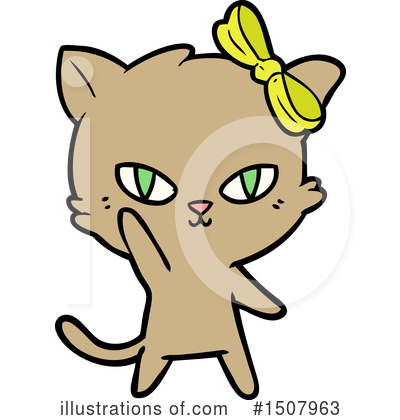Royalty-Free (RF) Cat Clipart Illustration by lineartestpilot - Stock Sample #1507963