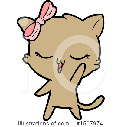 Royalty-Free (RF) Cat Clipart Illustration by lineartestpilot - Stock Sample #1507974