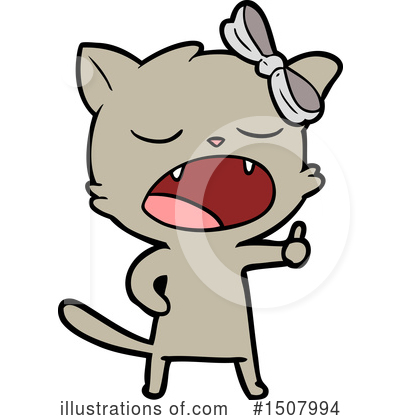 Royalty-Free (RF) Cat Clipart Illustration by lineartestpilot - Stock Sample #1507994