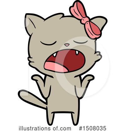 Royalty-Free (RF) Cat Clipart Illustration by lineartestpilot - Stock Sample #1508035