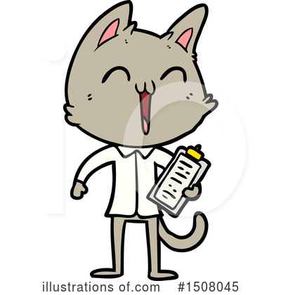 Royalty-Free (RF) Cat Clipart Illustration by lineartestpilot - Stock Sample #1508045