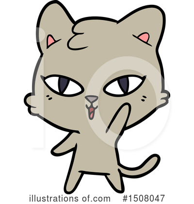 Royalty-Free (RF) Cat Clipart Illustration by lineartestpilot - Stock Sample #1508047